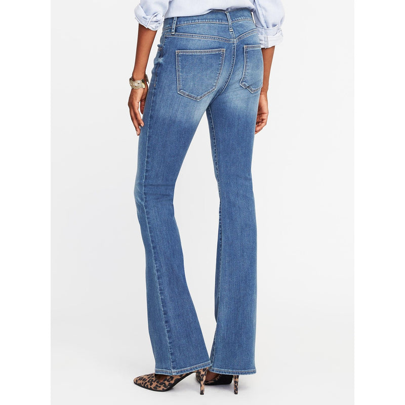 Mid Rise Blue Micro Flare Jeans | Montivo Pakistan