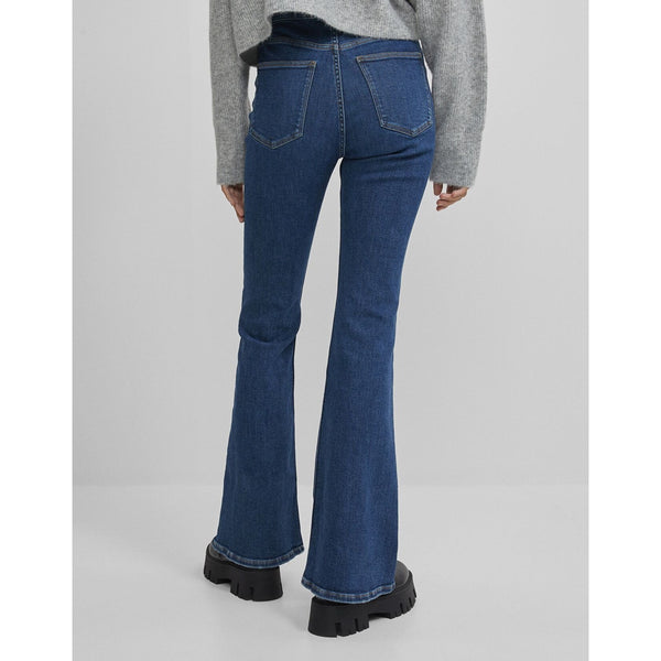 Mid Blue High Rise Flare Jeans | Montivo Pakistan