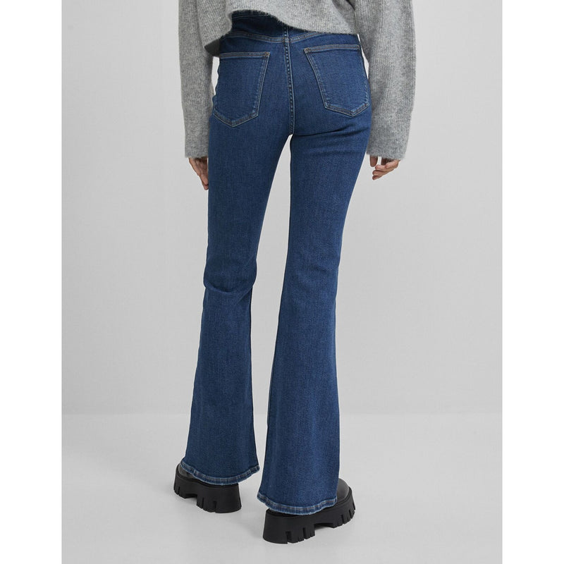 Mid Blue High Rise Flare Jeans | Montivo Pakistan
