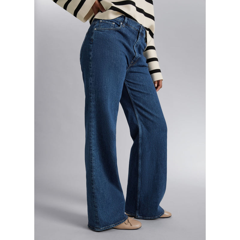 Blue Wide Leg Jeans | Montivo Pakistan