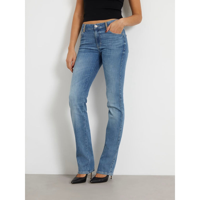 Blue Mid Rise Straight Denim Jeans | Montivo Pakistan