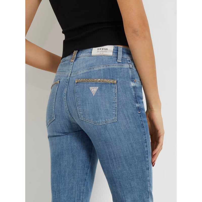 Blue Mid Rise Straight Denim Jeans | Montivo Pakistan