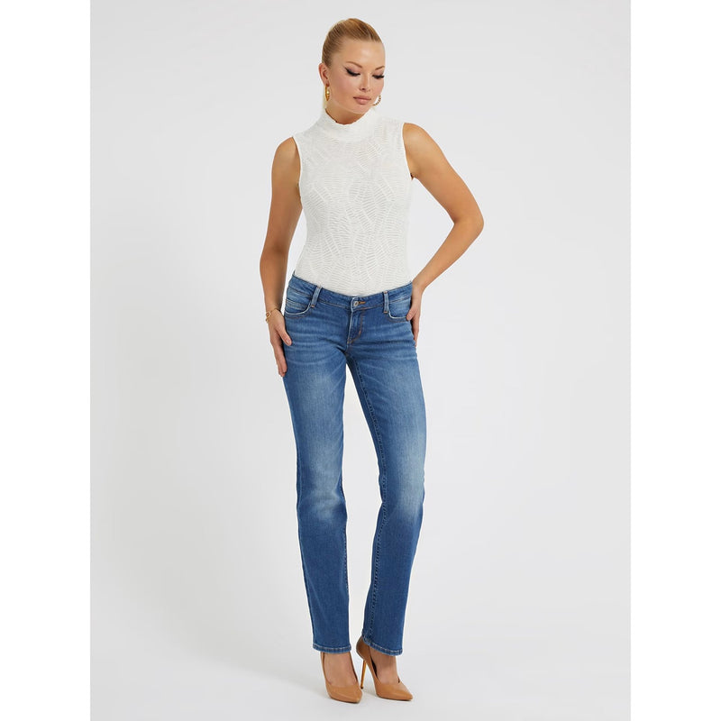 Blue High Rise Straight Jeans | Montivo Pakistan