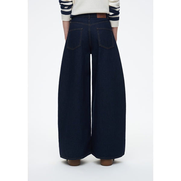 Dark Wash Wide Leg Jeans | Montivo Pakistan