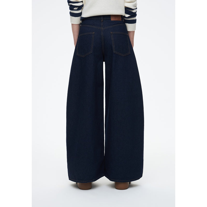 Dark Wash Wide Leg Jeans | Montivo Pakistan