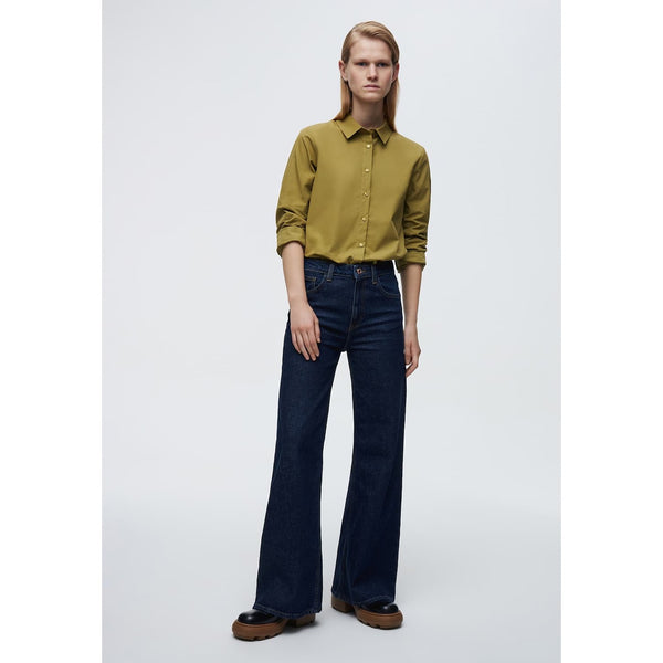 Plazzo Wide Leg Denim Trousers | Montivo Pakistan