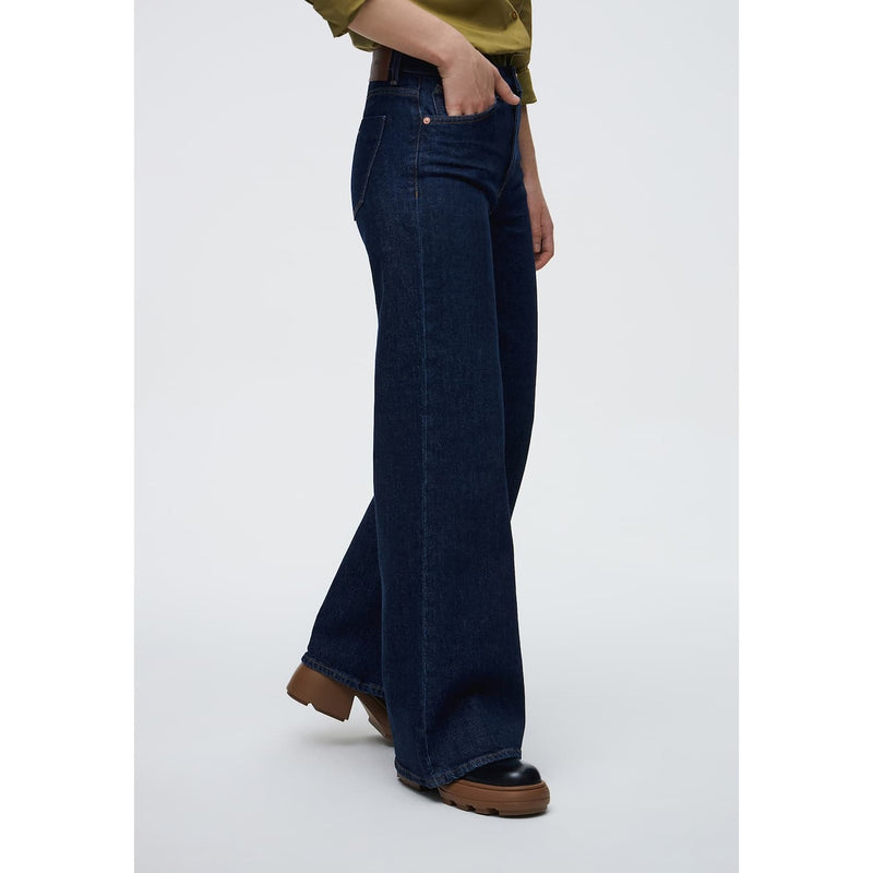 Plazzo Wide Leg Denim Trousers | Montivo Pakistan