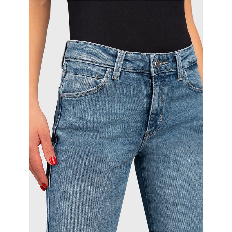 Blue Mid Rise Sexy Straight Jeans | Montivo Pakistan