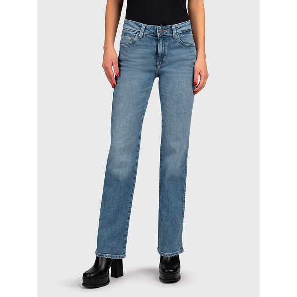 Blue Mid Rise Sexy Straight Jeans | Montivo Pakistan
