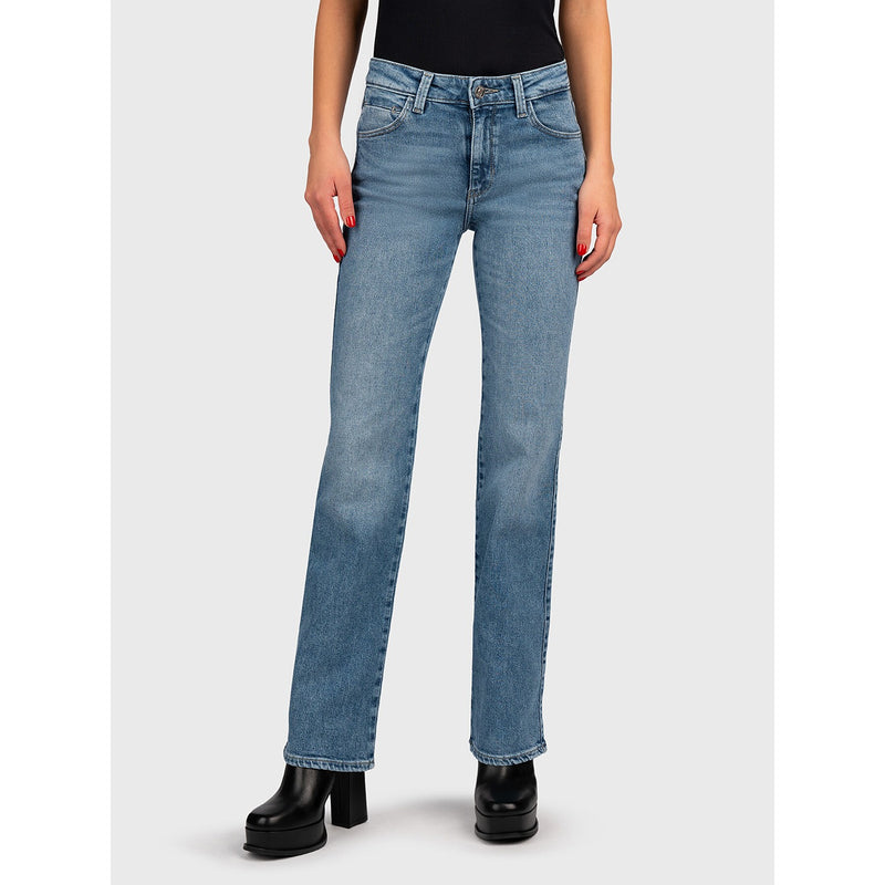Blue Mid Rise Sexy Straight Jeans | Montivo Pakistan