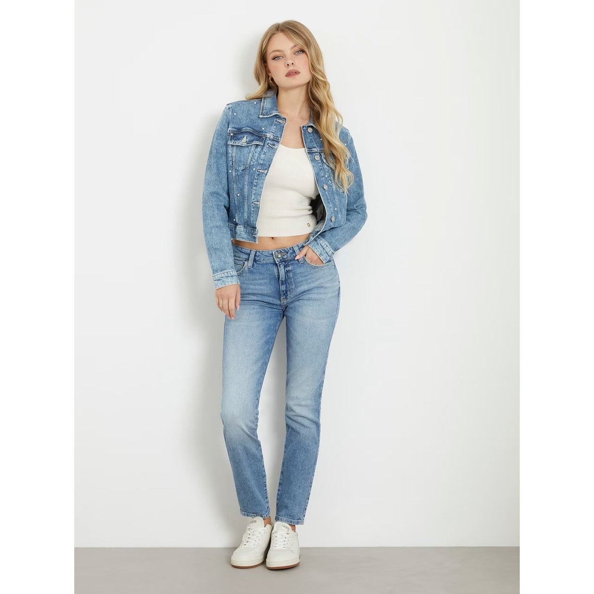 Light Blue Mid Rise Skinny Jeans | Montivo Pakistan