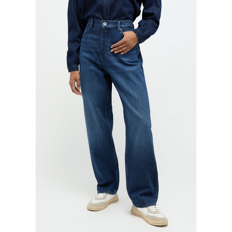 Blue Loose Fit Button Fly Jeans | Montivo Pakistan