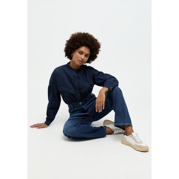 Blue Loose Fit Button Fly Jeans | Montivo Pakistan