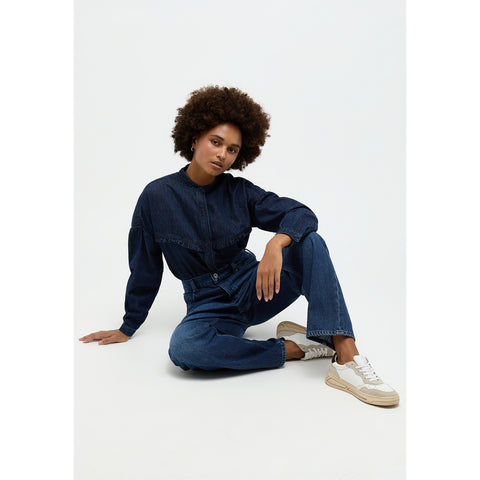 Blue Loose Fit Button Fly Jeans | Montivo Pakistan