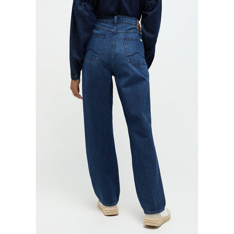 Blue Loose Fit Button Fly Jeans | Montivo Pakistan