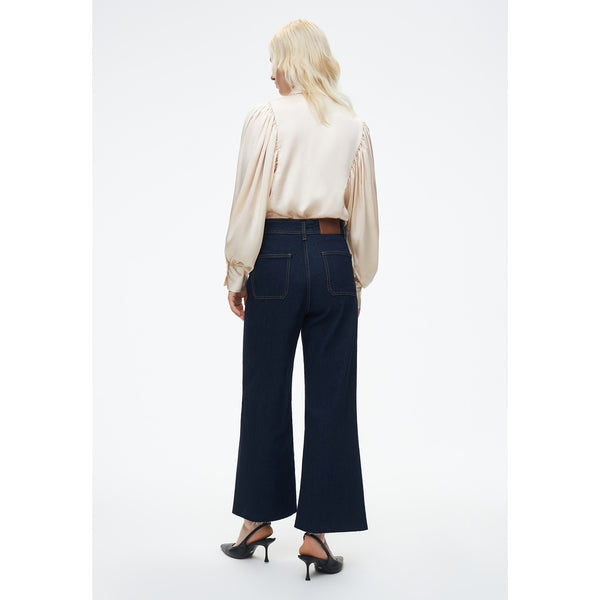 Dark Wash High Rise Wide Leg Jeans | Montivo Pakistan