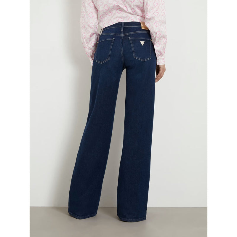 Blue Mid Rise Wide Leg Jeans | Montivo Pakistan
