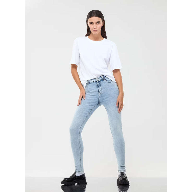Light Blue Regular Waist Skinny Jeans | Montivo Pakistan