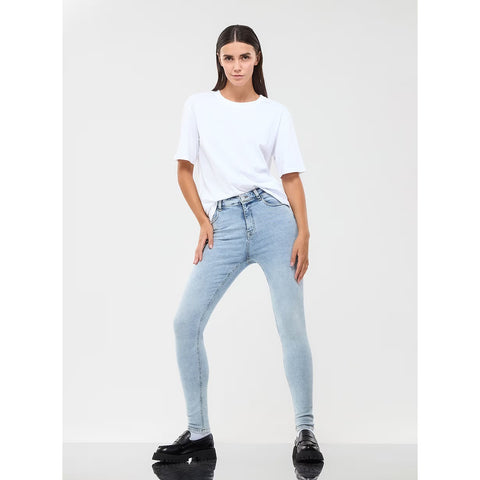 Light Blue Regular Waist Skinny Jeans | Montivo Pakistan