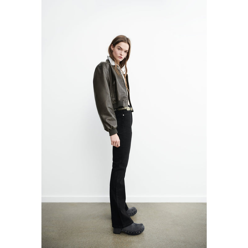 Black High Rise Flare Jeans | Montivo Pakistan