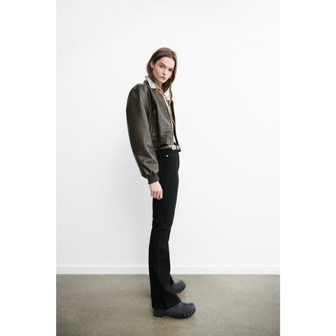 Black High Rise Flare Jeans | Montivo Pakistan