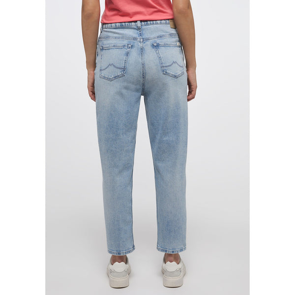 Light Vintage Blue Mom Fit Jeans | Montivo Pakistan