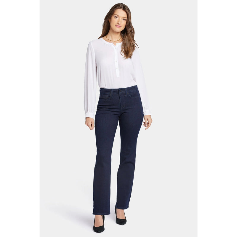 Blue Rinse Wash Slim Flare Jeans | Montivo Pakistan