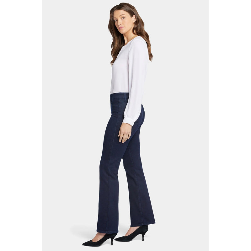 Blue Rinse Wash Slim Flare Jeans | Montivo Pakistan
