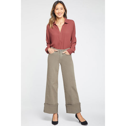 Ripe Olive Wide Leg Jeans | Montivo Pakistan