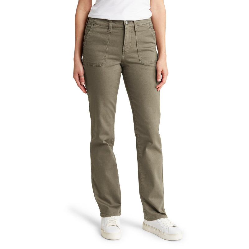 Olive Straight Leg Utility Pocket Jeans | Montivo Pakistan