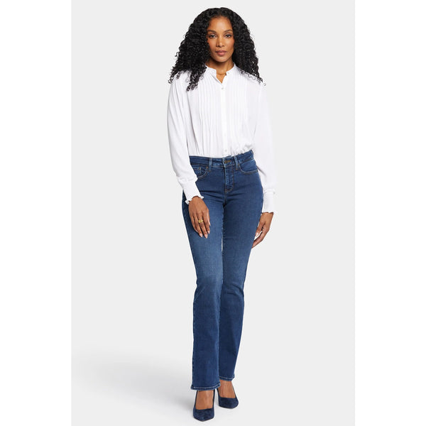 Blue Mid Rise Boot Cut Jeans | Montivo Pakistan