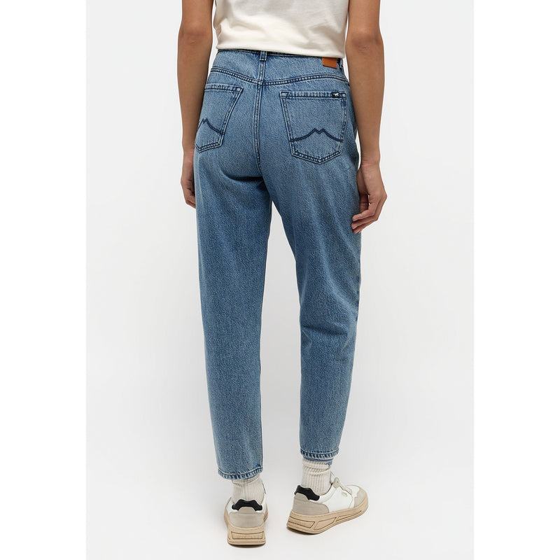 Mid Blue High Rise Mom Jeans | Montivo Pakistan
