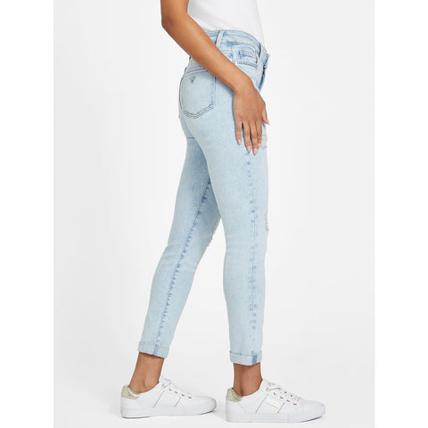 Light Blue Skinny Ripped Jeans | Montivo Pakistan