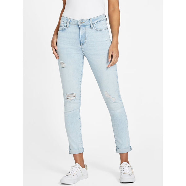 Light Blue Skinny Ripped Jeans | Montivo Pakistan