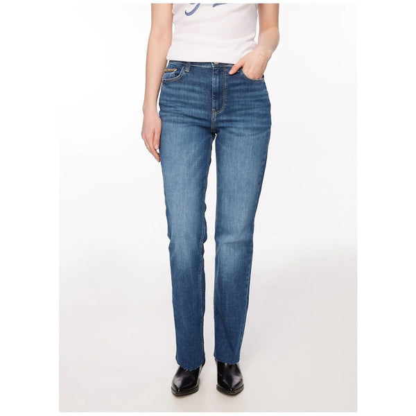 Blue Mid Rise Boot Cut Jeans | Montivo Pakistan