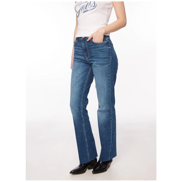 Blue Mid Rise Boot Cut Jeans | Montivo Pakistan