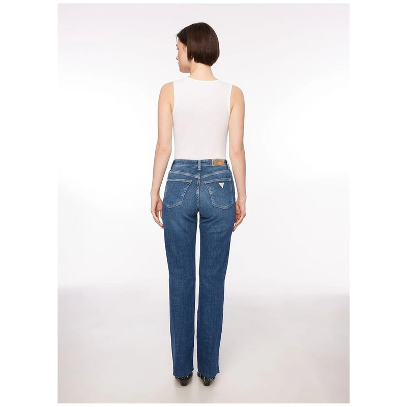 Blue Mid Rise Boot Cut Jeans | Montivo Pakistan