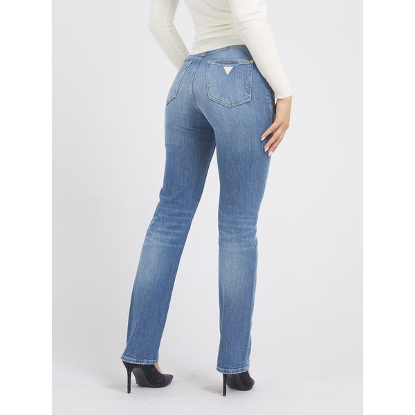 Mid Blue Straight High Rise Jeans | Montivo Pakistan