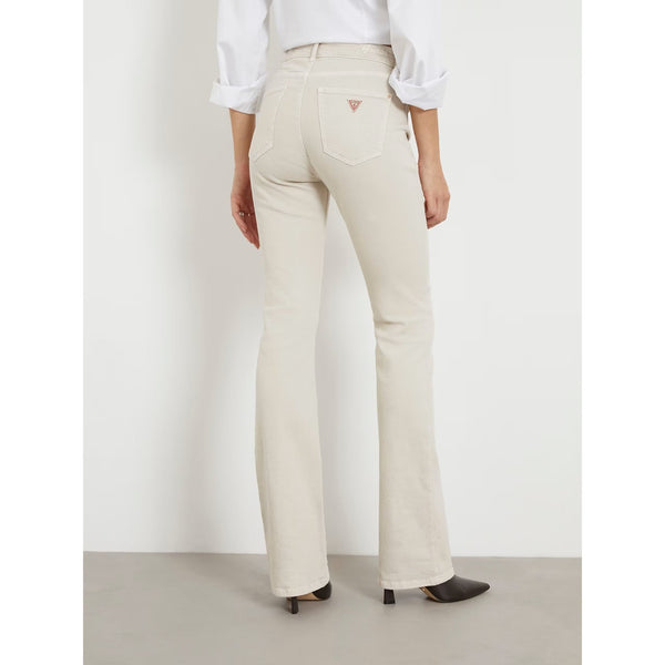 Cream High Rise Flare Jeans | Montivo Pakistan