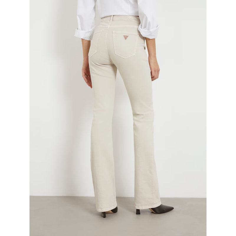 Cream High Rise Flare Jeans | Montivo Pakistan
