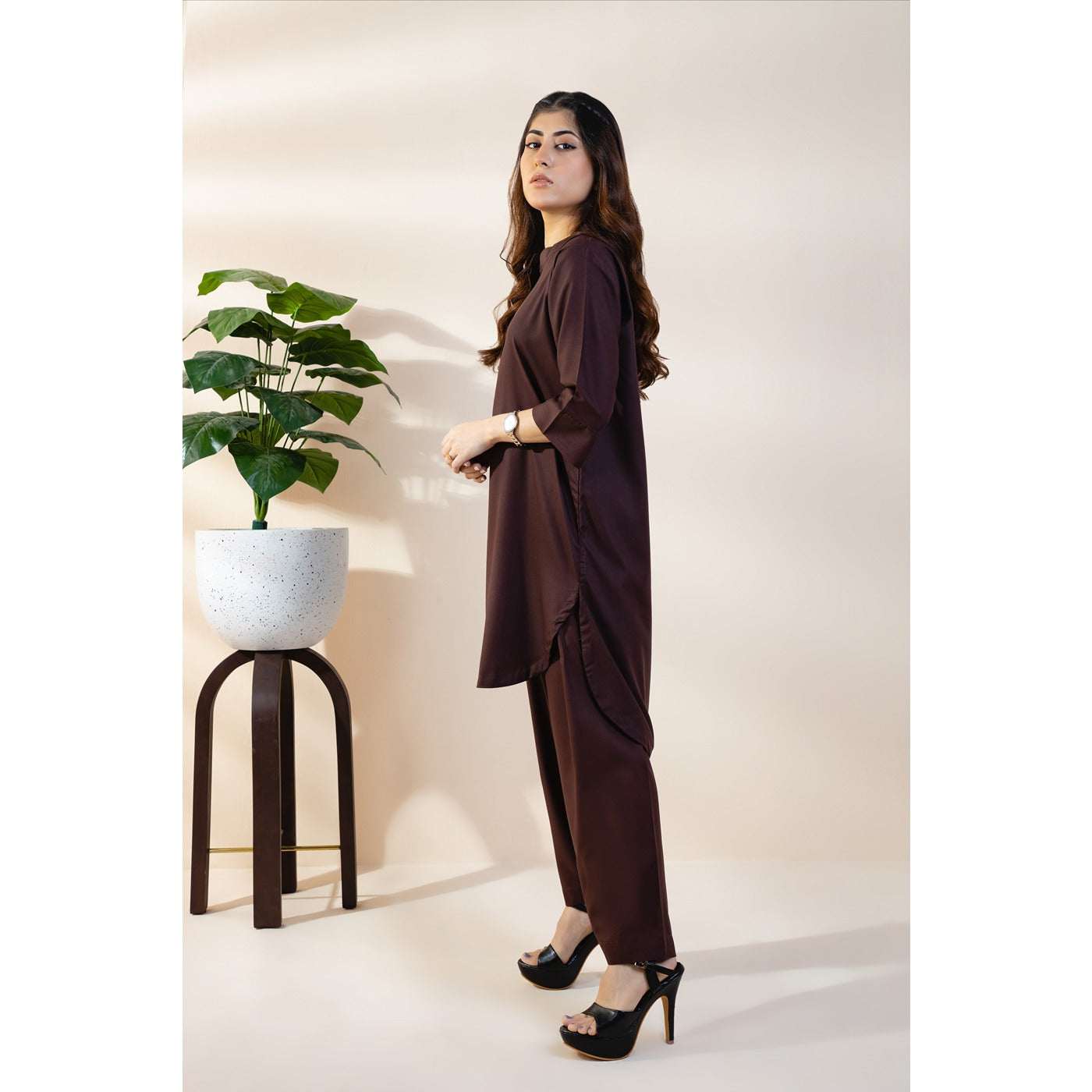 Brown Basic Matching Set | Montivo Pakistan