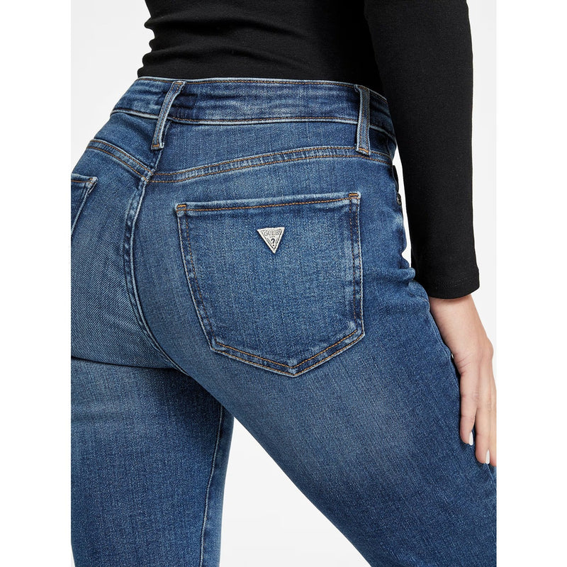 Blue Mid Rise Ripped Skinny Jeans | Montivo Pakistan