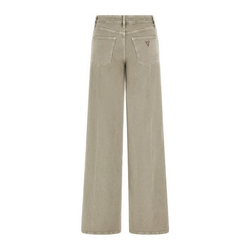 Light Green Mid Rise Wide Leg Jeans | Montivo Pakistan