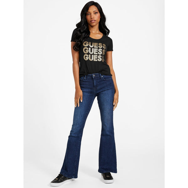 Dark Wash Mid Rise Flare Jeans | Montivo Pakistan
