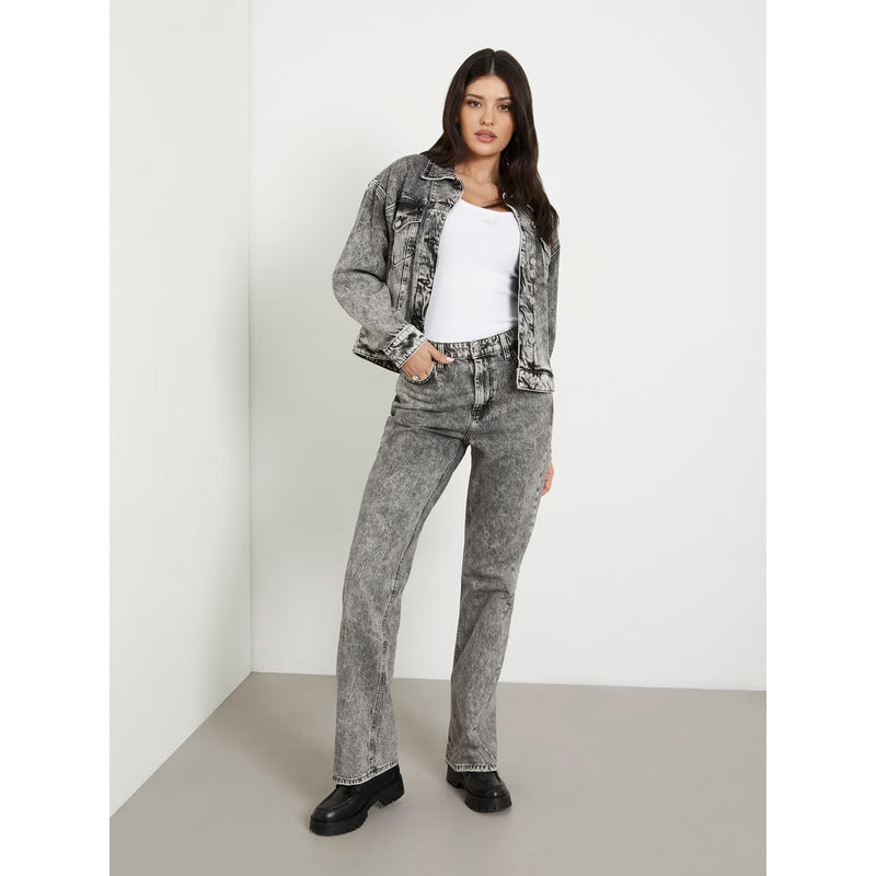 Grey Straight High Rise Jeans | Montivo Pakistan