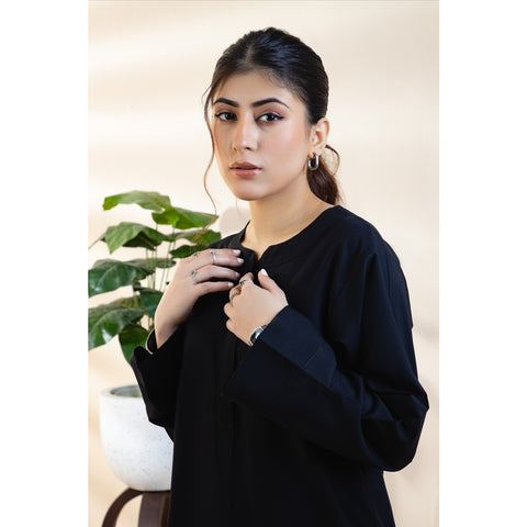 Black Basic Solid Matching Set | Montivo Pakistan