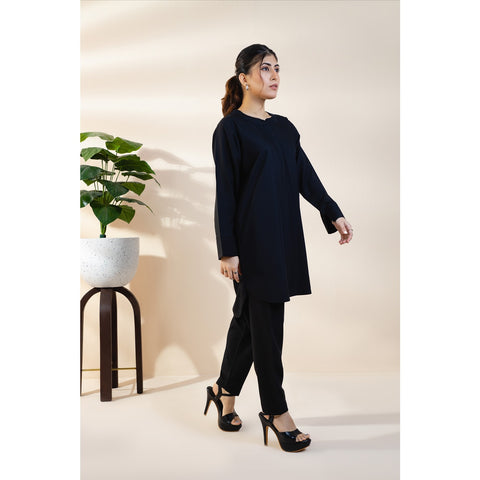 Black Basic Solid Matching Set | Montivo Pakistan