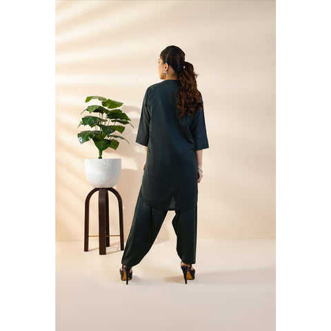 Green Basic Solid Matching Set | Montivo Pakistan