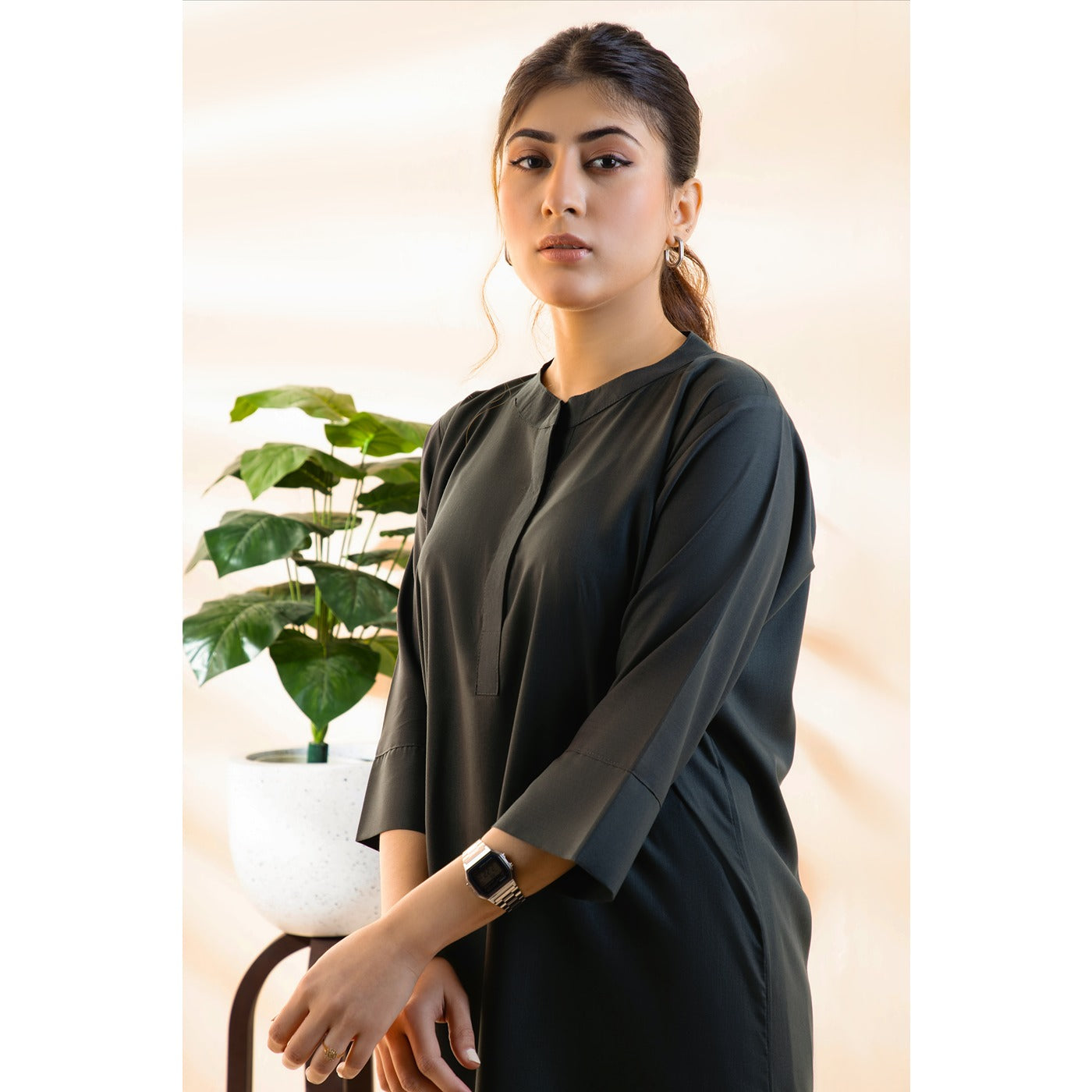 Green Basic Solid Matching Set | Montivo Pakistan