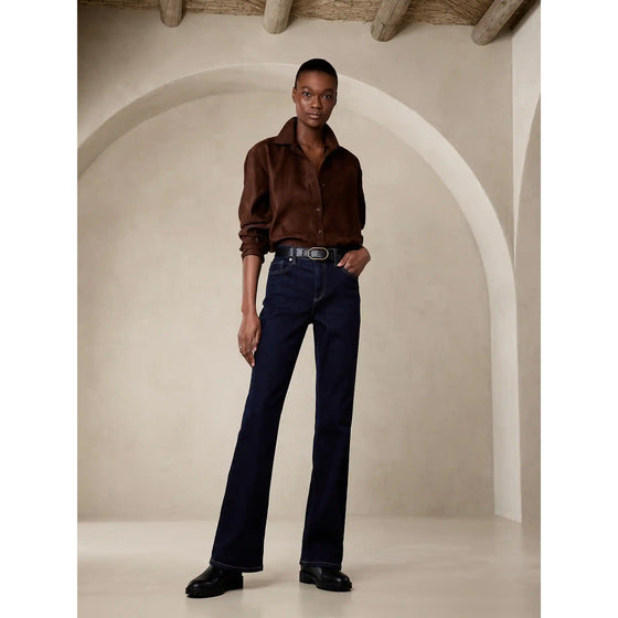 High Rise Rinse Wash Boot Cut Jeans | Montivo Pakistan